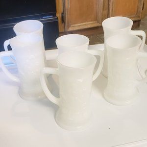 FEDERAL MILK GLASS BEER STEIN MUGS